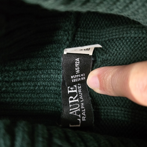 Ralph Lauren Black label Cotton Shawl Collar Sweater buckle size Medium - Picture 7 of 14